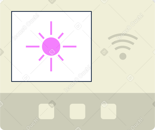 smart thermostat PNG, SVG