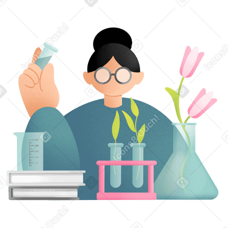 Scientist in the laboratory doing experiments PNG, SVG