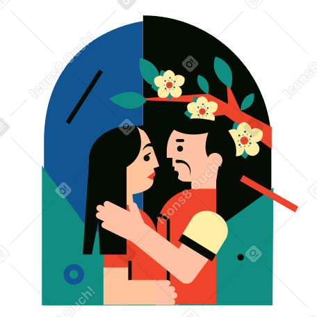 Love Illustration in PNG, SVG