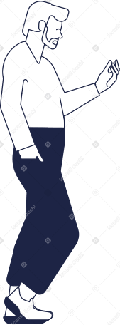 adult man Illustration in PNG, SVG