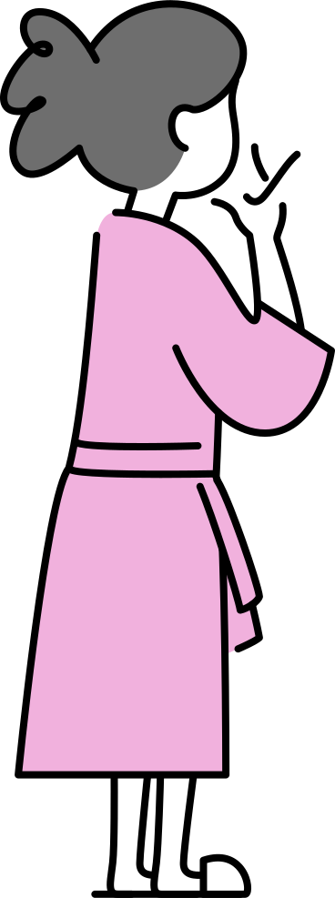 woman in a bathrobe PNG, SVG