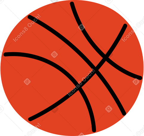 Roter basketball PNG, SVG