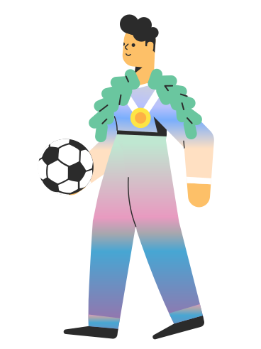 jugador de fútbol PNG, SVG