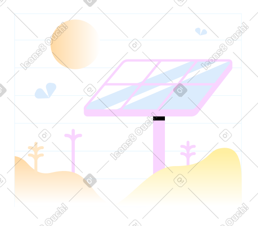 太阳能电池板和太阳 PNG, SVG