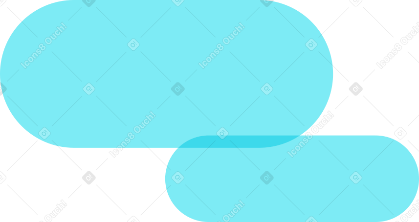 blue gls bubble Illustration in PNG, SVG