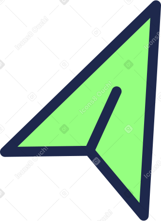 紙飛行機のカーソルアイコン PNG、SVG