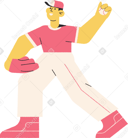 野球選手 のpngとsvgでのイラスト