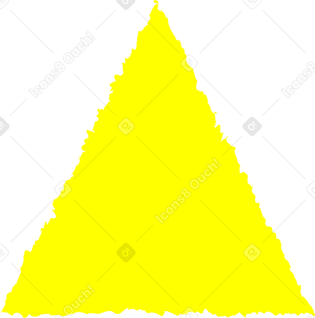 triangle yellow Illustration in PNG, SVG