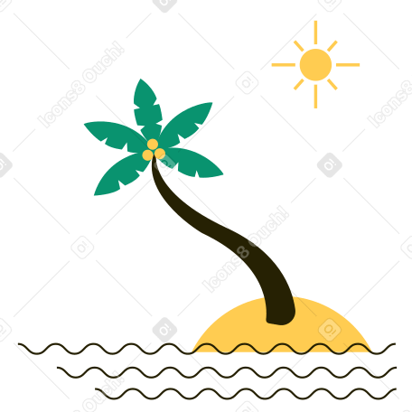 无人岛 PNG, SVG