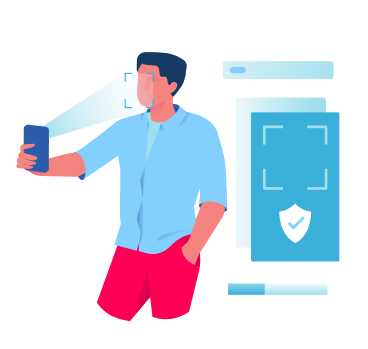 Biometric security for unlocking phone PNG, SVG