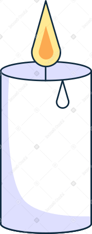 short wide candle PNG, SVG