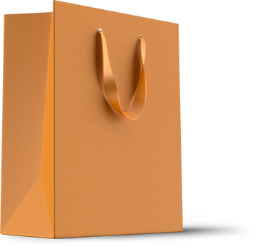 Orangefarbenes paket PNG, SVG
