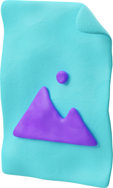 Dreiviertelansicht eines blauen symbols einer bilddatei PNG, SVG