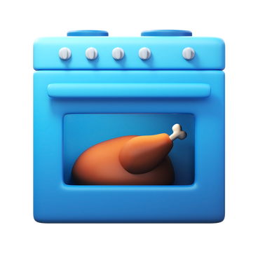 turkey in oven PNG, SVG