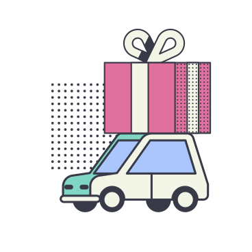 Present delivery PNG, SVG