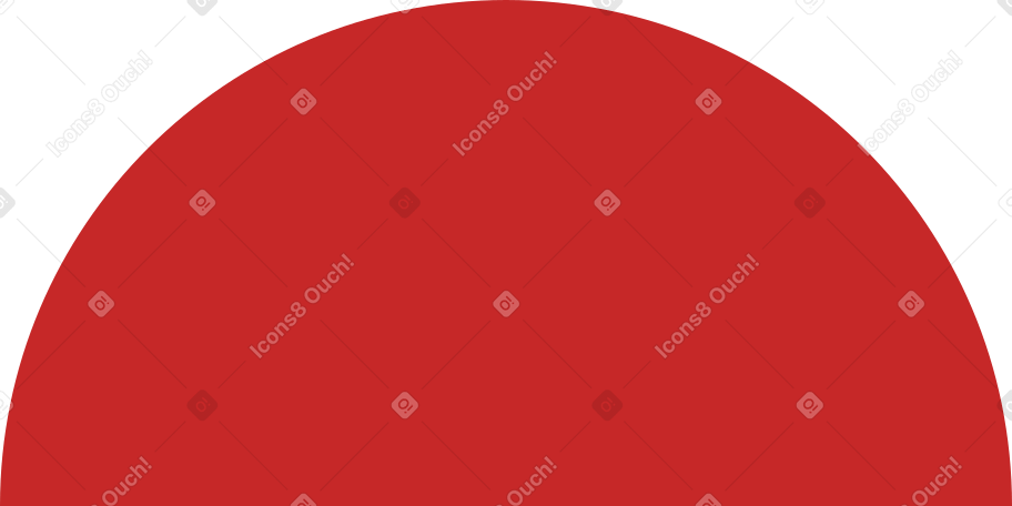 semicircle red Illustration in PNG, SVG