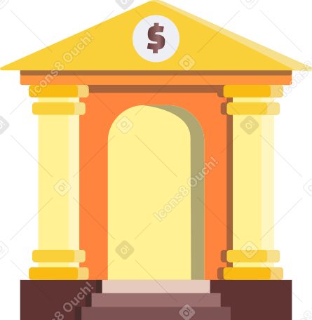 bank Illustration in PNG, SVG
