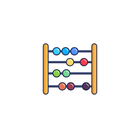 Abacus Illustration in PNG, SVG