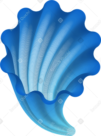 Coquille bleue PNG, SVG