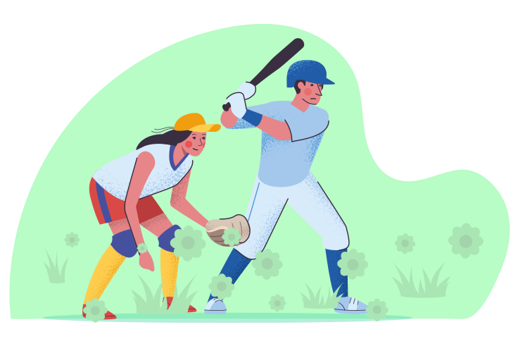 Иллюстрации Бейсбол в PNG и SVG 