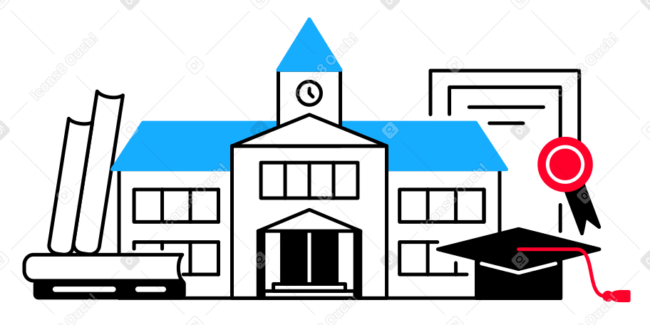 Higher education Illustration in PNG, SVG