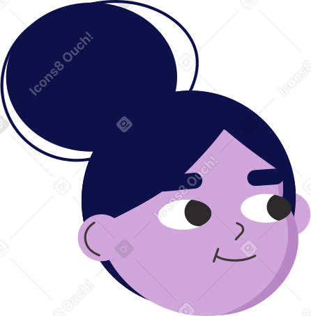 girl head PNG, SVG