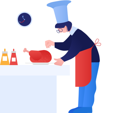 Cooking turkey PNG, SVG