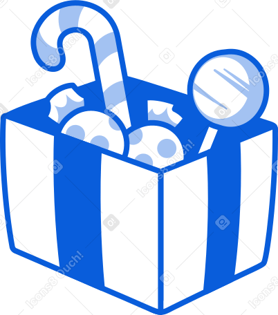 box of sweets Illustration in PNG, SVG