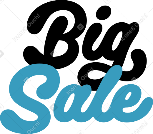 lettering grande testo di vendita PNG, SVG