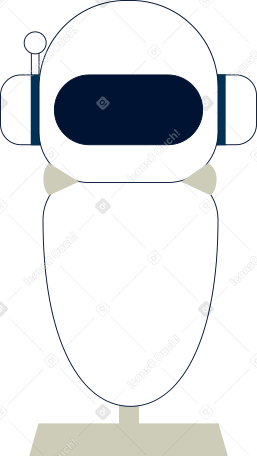 robot on a stand PNG, SVG
