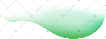 Green flat transparent rounded shape PNG, SVG