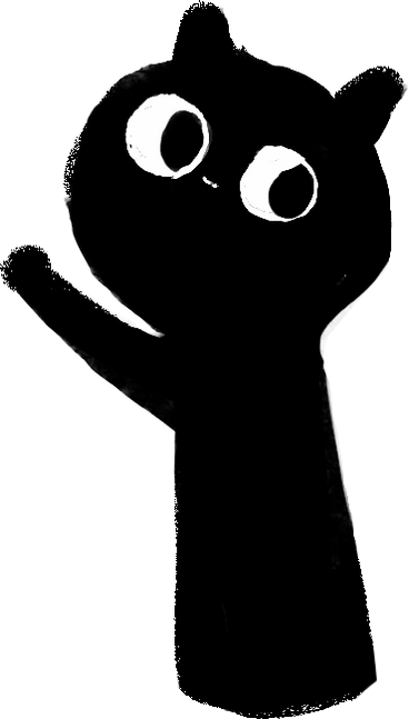 Black kitten PNG、SVG