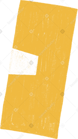 yellow box with white tape Illustration in PNG, SVG