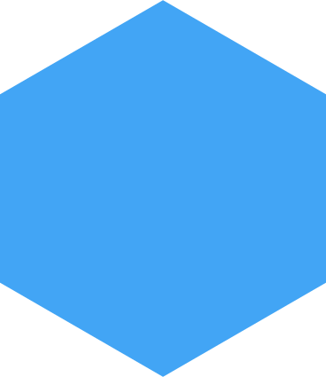 Hexágono azul PNG, SVG