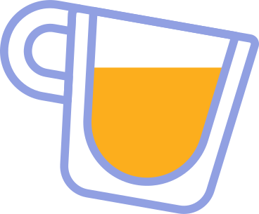 cup with orange drink animated illustration in GIF, Lottie (JSON), AE