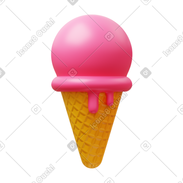 Ice cream cone PNG, SVG