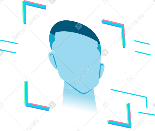 reconocimiento facial PNG, SVG