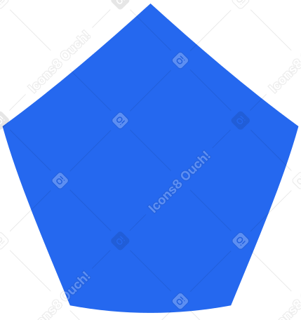 pentagon blue Illustration in PNG, SVG