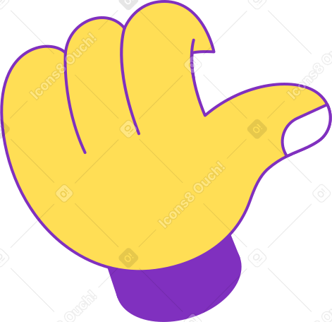 yellow fingers PNG, SVG