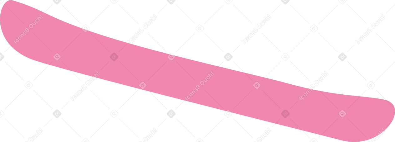 pink snowboard PNG, SVG