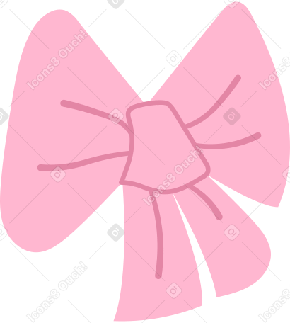 pink bow Illustration in PNG, SVG