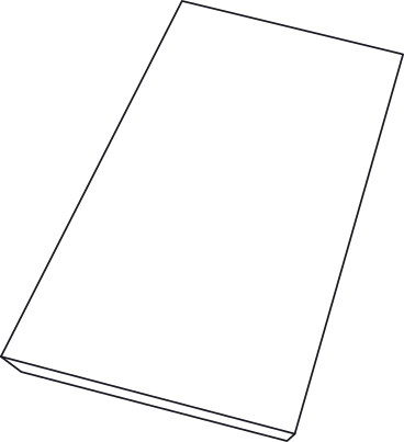 Tavolo rettangolare bianco vista dall'alto PNG, SVG