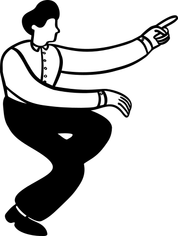 Man pointing PNG, SVG
