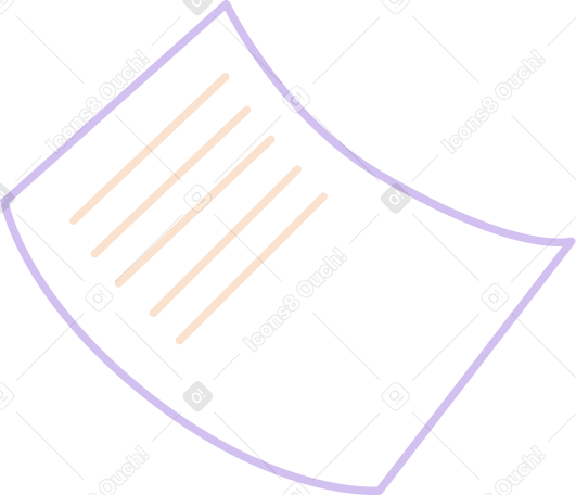 sheet of paper with lines PNG, SVG