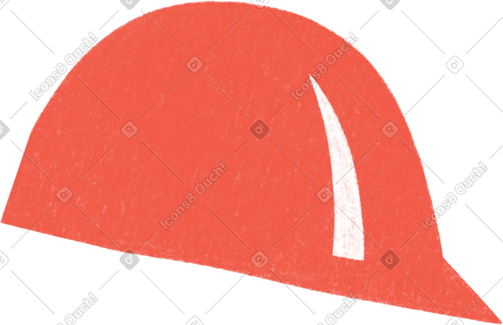 red construction helmet PNG, SVG