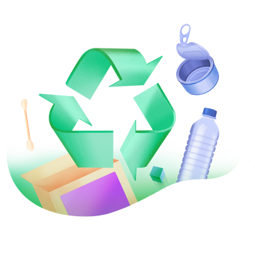 Sortieren und recycling von abfällen PNG, SVG