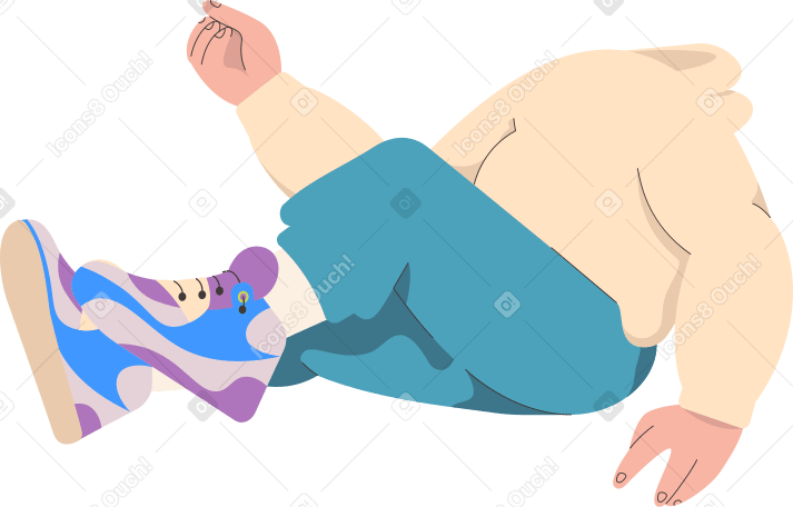 body sitting Illustration in PNG, SVG