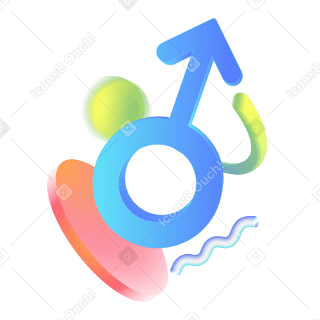 Mars symbol for male gender PNG, SVG