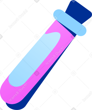 vial with pink fluid PNG, SVG