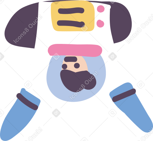 body of the astronaut Illustration in PNG, SVG